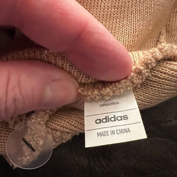Adidas Originals Beige Cuffed Beanie - Picture 3 of 6